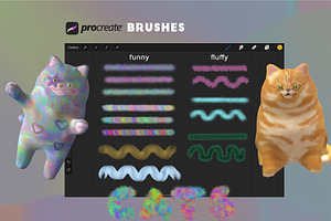 MetaCats 3D Models Procreate Brushes