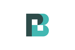initial PB pixel logo, a Branding & Logo Template by Rasagama Studio