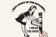 Retro Housewife SVG Funny Baking, an Object Graphic by TanchaArt (Thumbnail 1 of 8)