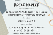 Break Marker Brush Font, a Handwritten Font by Bayuktx (Thumbnail 5 of 8)