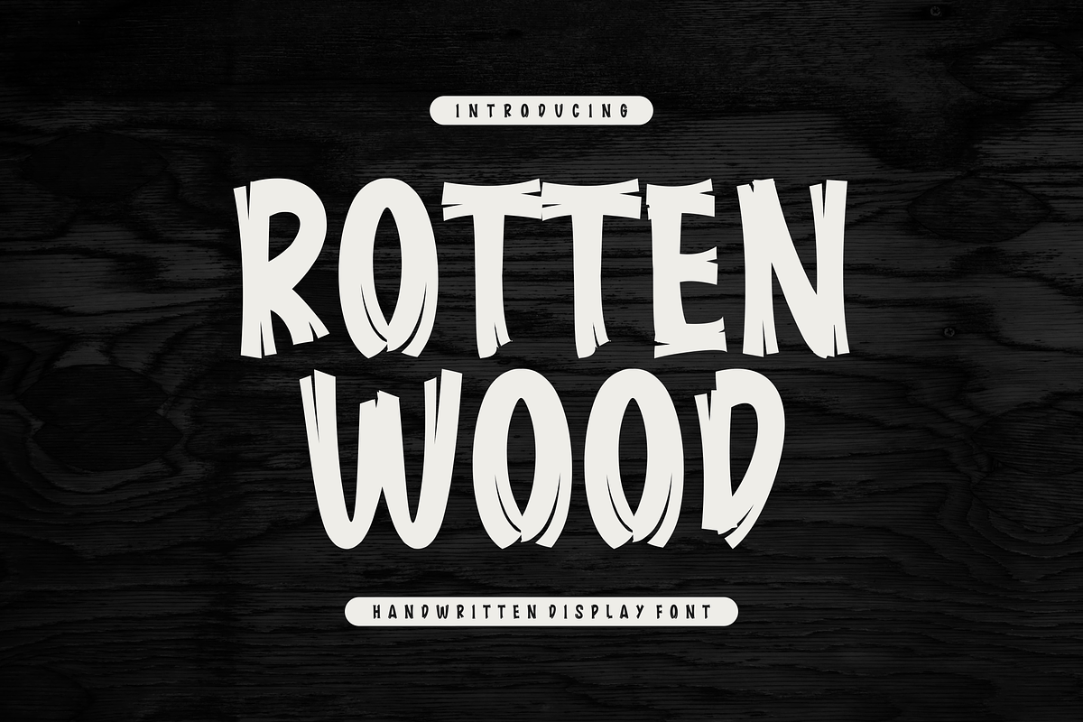 Rotten Wood Font, a Handwritten Font by albert_kalingga (Photo 5 of 5)