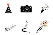 Black and white New year clipart, an Illustration by CreationArt (Thumbnail 5 of 5)