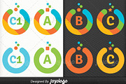 Colorful Flat Circle Logo Maker Set, a Branding & Logo Template by joyologo (Thumbnail 3 of 3)