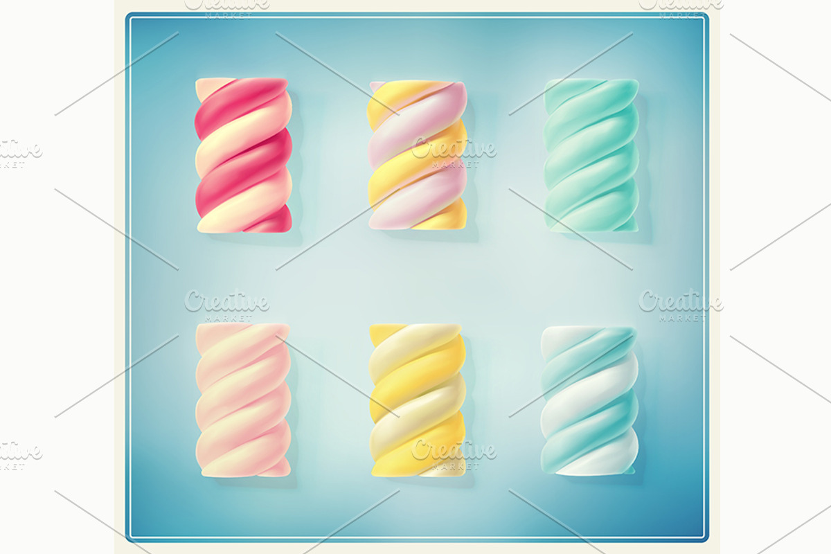 Twisted Marshmallows, an Object Graphic by Elymas