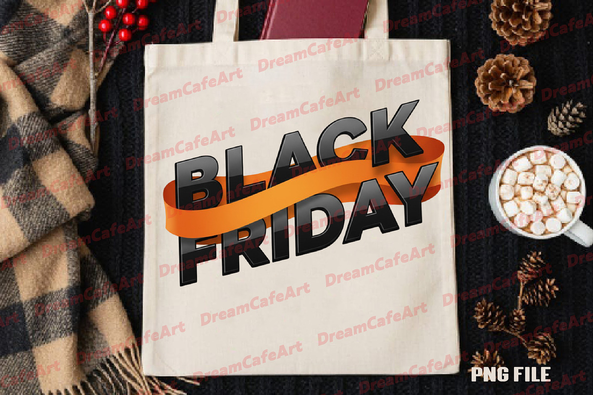 Black Friday PNG, an Illustration by DreamCafeArt (Photo 4 of 4)