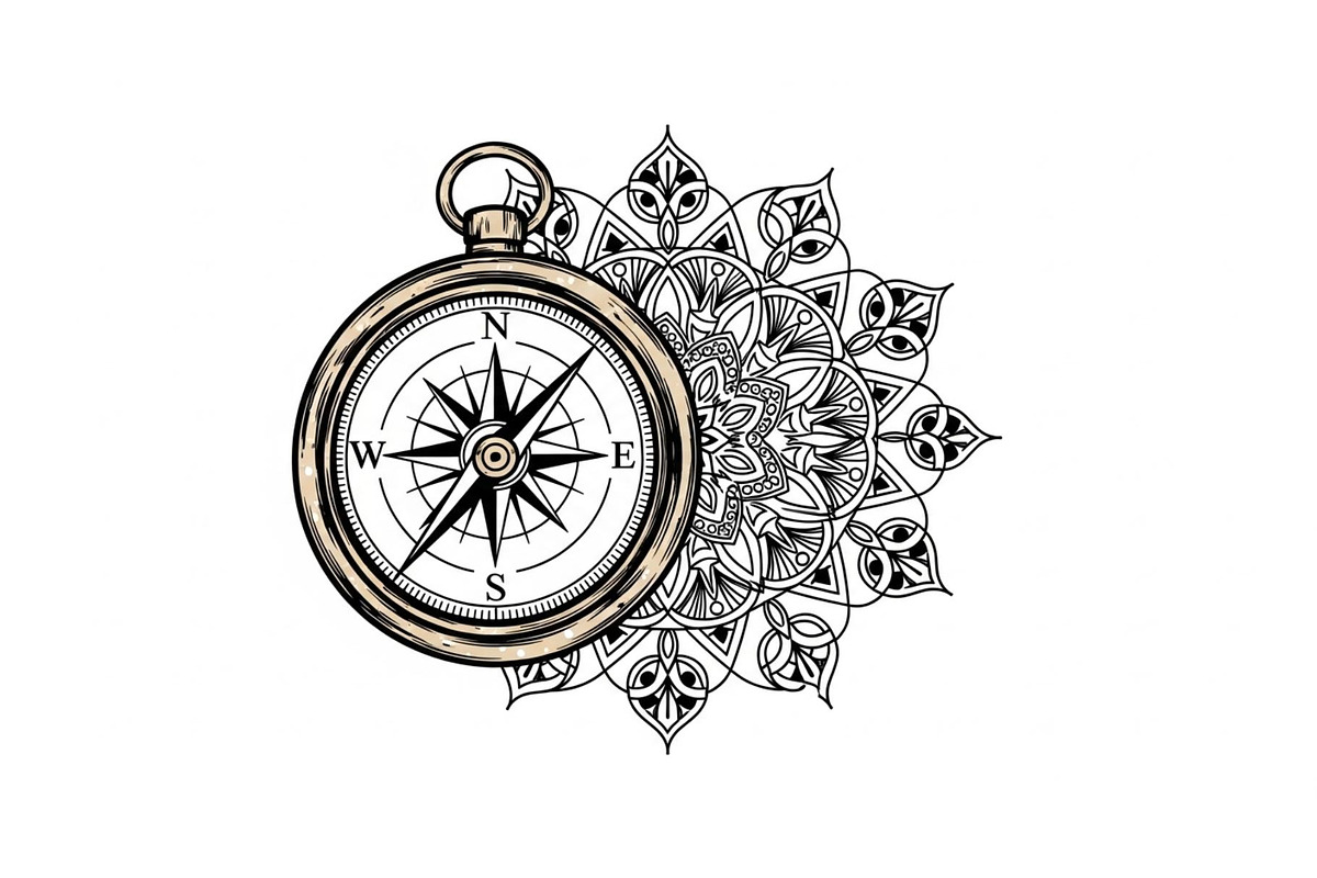 Ornamental Compass Rose SVG Bundle, an Illustration by Gaye Art (Photo 18 of 31)