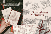 Christmas Melodies: Vintage Line Art, an Object Graphic by AnMark (Thumbnail 1 of 12)