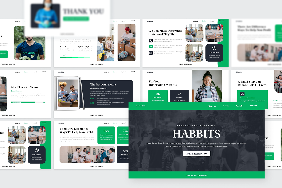 Charity And Donation Google Slide, a Presentation Template by SquidPixey (Photo 4 of 6)