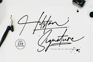 Hilston - Signature Font Script