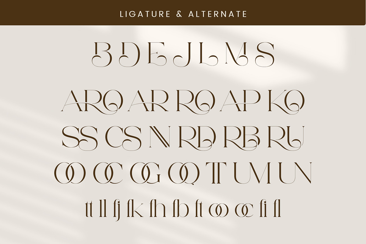 Saroe - Elegant Serif Font, a Serif Font by Aqeel_Art (Photo 12 of 13)