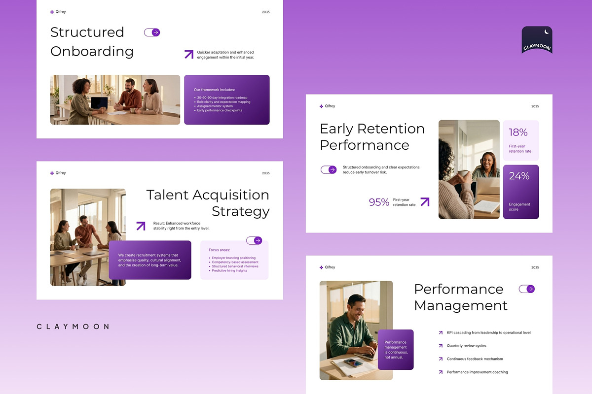 HR Management Presentation Deck, a Presentation Template by Claymoon Lab (Photo 4 of 7)
