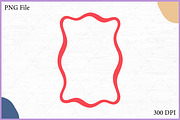Squiggly Outline Coquette Frame Set, a Decorative Illustration by Gfx Expert Team (Thumbnail 3 of 10)