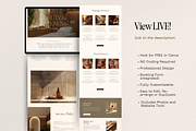 Luxurious Spa Canva Website Template, a Landing Page Template by HAYAG Creatives (Thumbnail 3 of 7)
