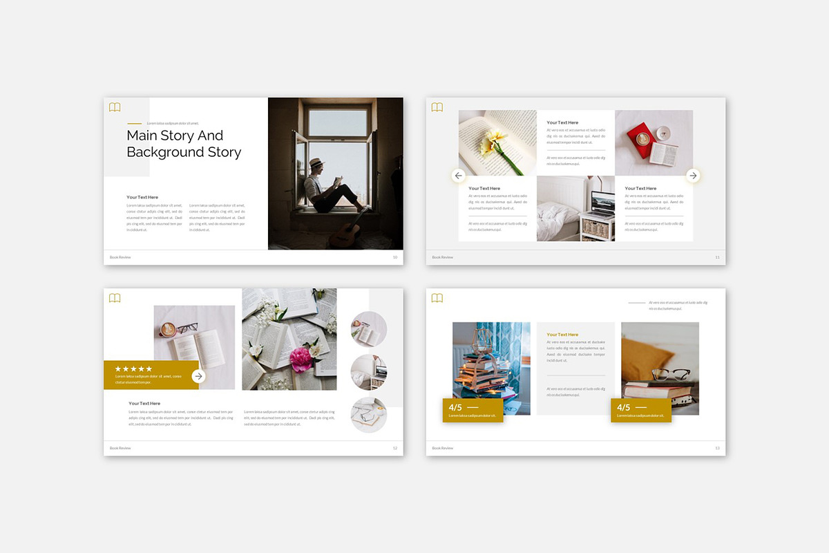 Bookstar Book Review Google Slides, a Presentation Template by Robs Daily Design (Photo 2 of 8)