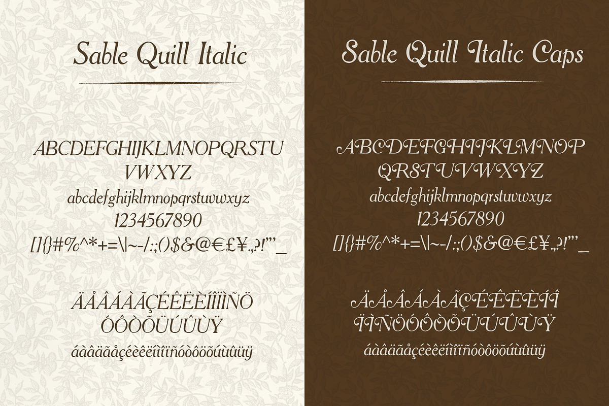 Sable Quill Hand Drawn Serif Font, a Font by Eclectic Anthology (Photo 8 of 9)