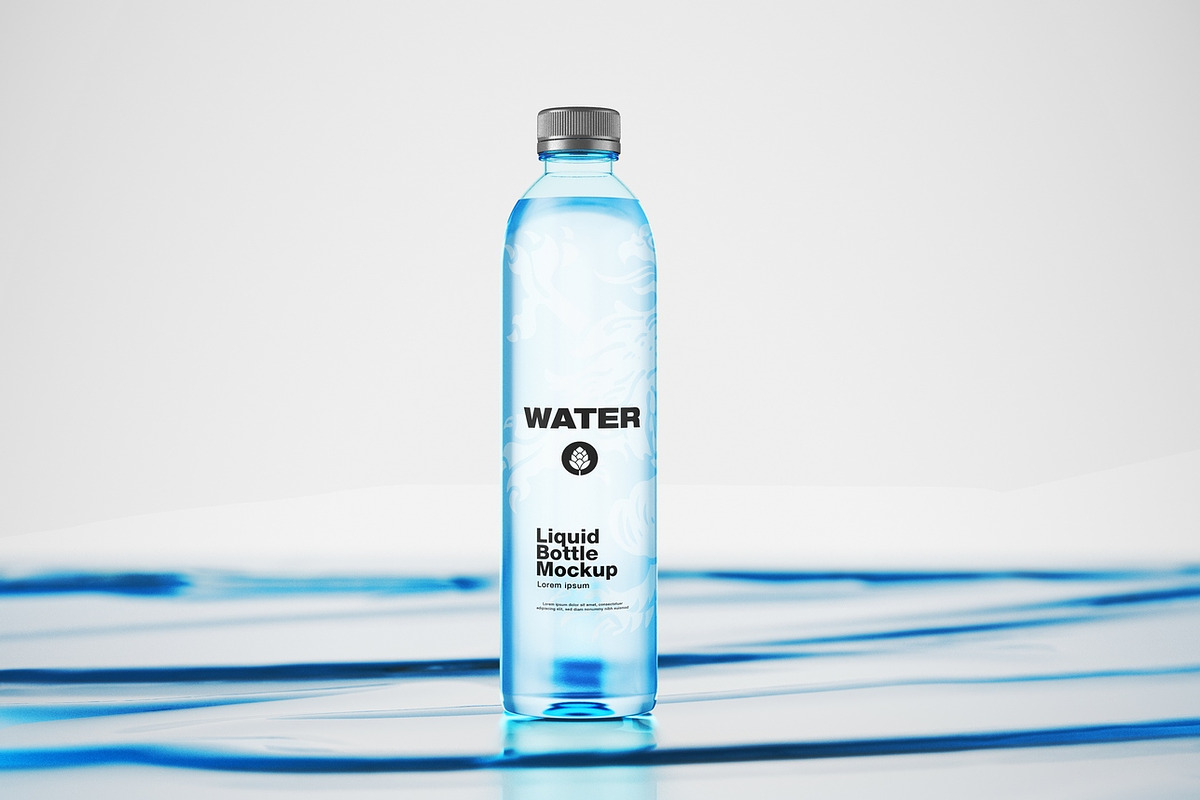 Water Bottle Mockup, an Advertising Mockup by OneVectorStock (Photo 6 of 7)