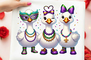 Funny Coquette Goose Mardi Gras, an Illustration by designcity5 (Thumbnail 7 of 9)