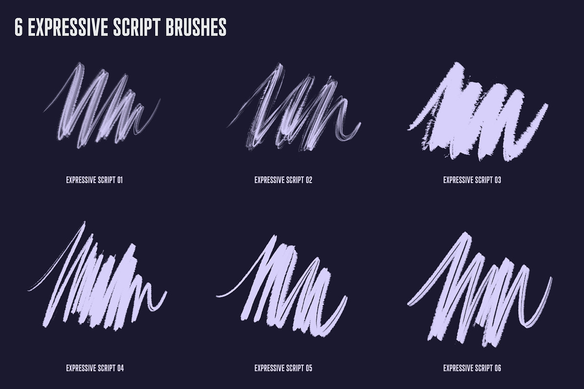 Procreate Expressive Script Brushes, a Brush Add-On by Quiver Supply Co. (Photo 2 of 5)
