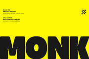 Monk Bold Display Sans Font, a Sans Serif Font by Rasio Studio (Thumbnail 1 of 10)