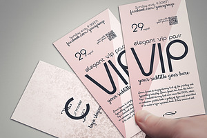 Pink Dream - Two-sided VIP PASS Card