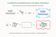 Merry Christmas Calligraphy Vectors, a Decorative Illustration by Molly Suber Thorpe (Thumbnail 6 of 7)
