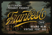 Frankest - The Vintage Font Duo, a Script Font by Letterhend Studio (Thumbnail 11 of 11)