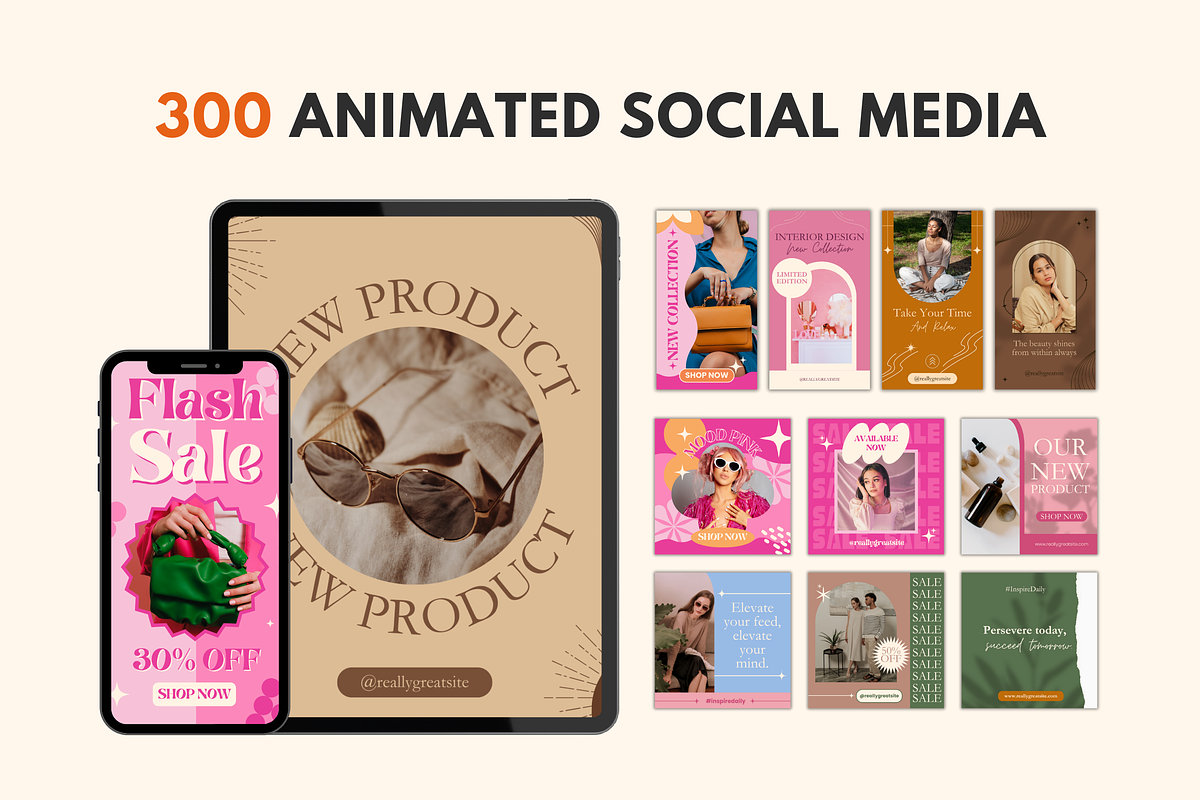 4,400+ Social Media Templates Bundle, a Templates & Theme by TemplateCastleStore (Photo 4 of 9)