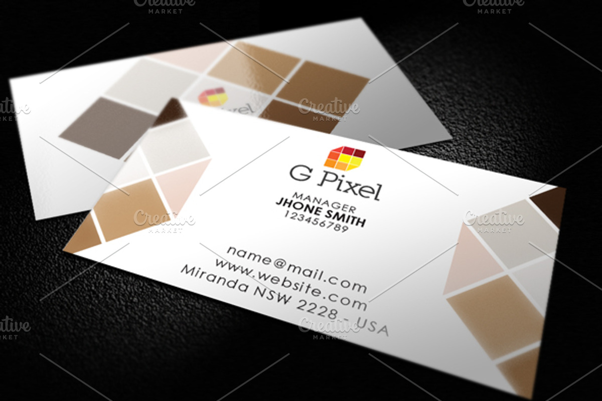 G letter pixel logo and Stationery, a Stationery Template by shujaktk (Photo 1 of 5)