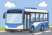 Public Bus Transportation Cartoon, a Transportation Illustration by Artpon Illustration (Thumbnail 3 of 3)