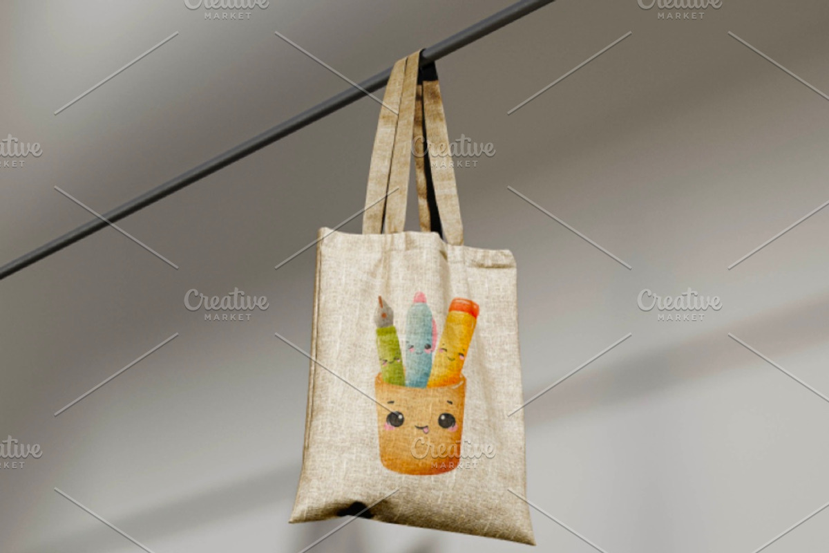 Kawaii Watercolor Back to School, an Education Illustration by Blumensdiary (Photo 6 of 7)