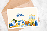 Happy Hanukkah banner background, a Seasonal Illustration by Good Studio (Thumbnail 3 of 3)