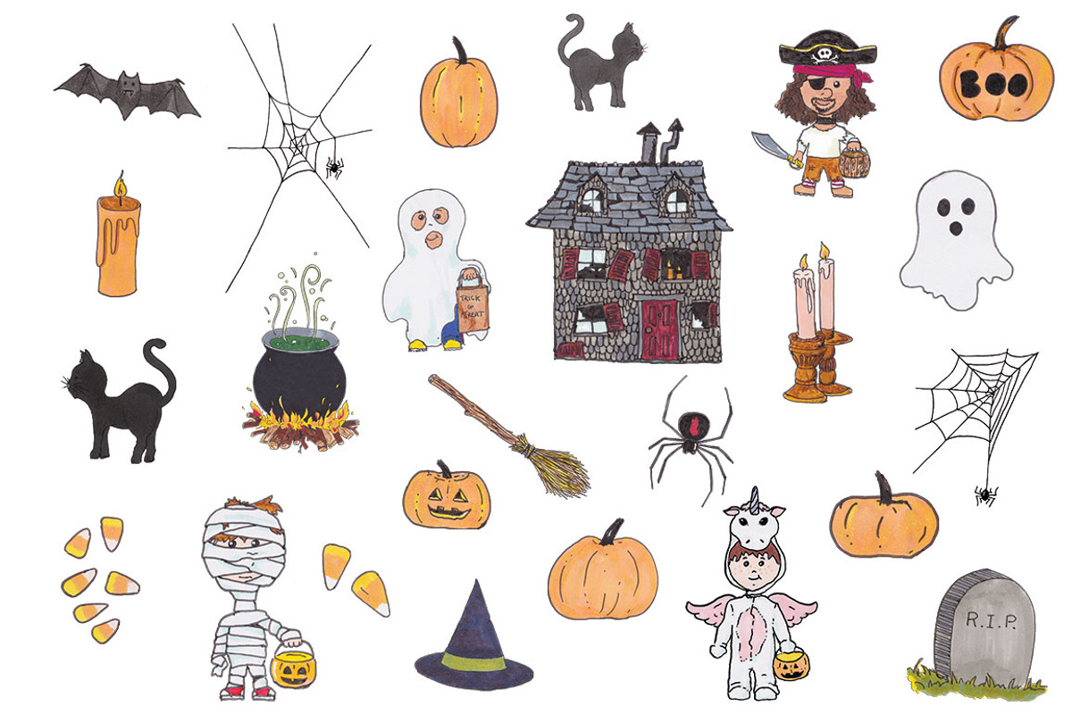 Boo Radley - Halloween Illustrations, a Decorative Illustration by Rawberry Strubarb Ink. (Photo 2 of 2)