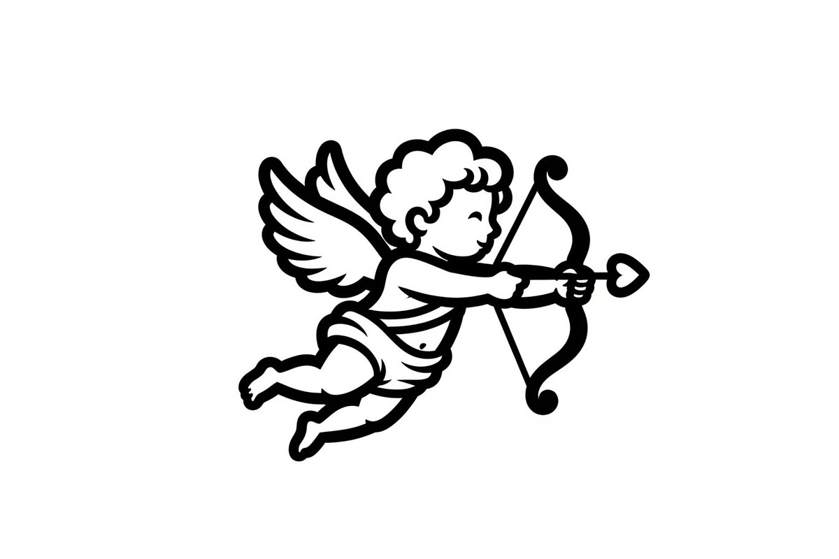 Cupid Angel Valentine Vector Bundle, an Illustration by jahid234 (Photo 27 of 47)