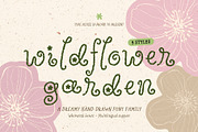 Wildflower Garden | Whimsical Font, a Handwritten Font by type peace (Thumbnail 1 of 14)