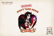 Pinup Grease Monkey, Sublimation PNG, a Graphic by GlitterCraft (Thumbnail 25 of 42)