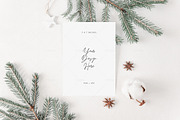 5x7 Christmas Card Mockup, P05, a Product Mockup by FOXIMIDesign (Thumbnail 1 of 6)