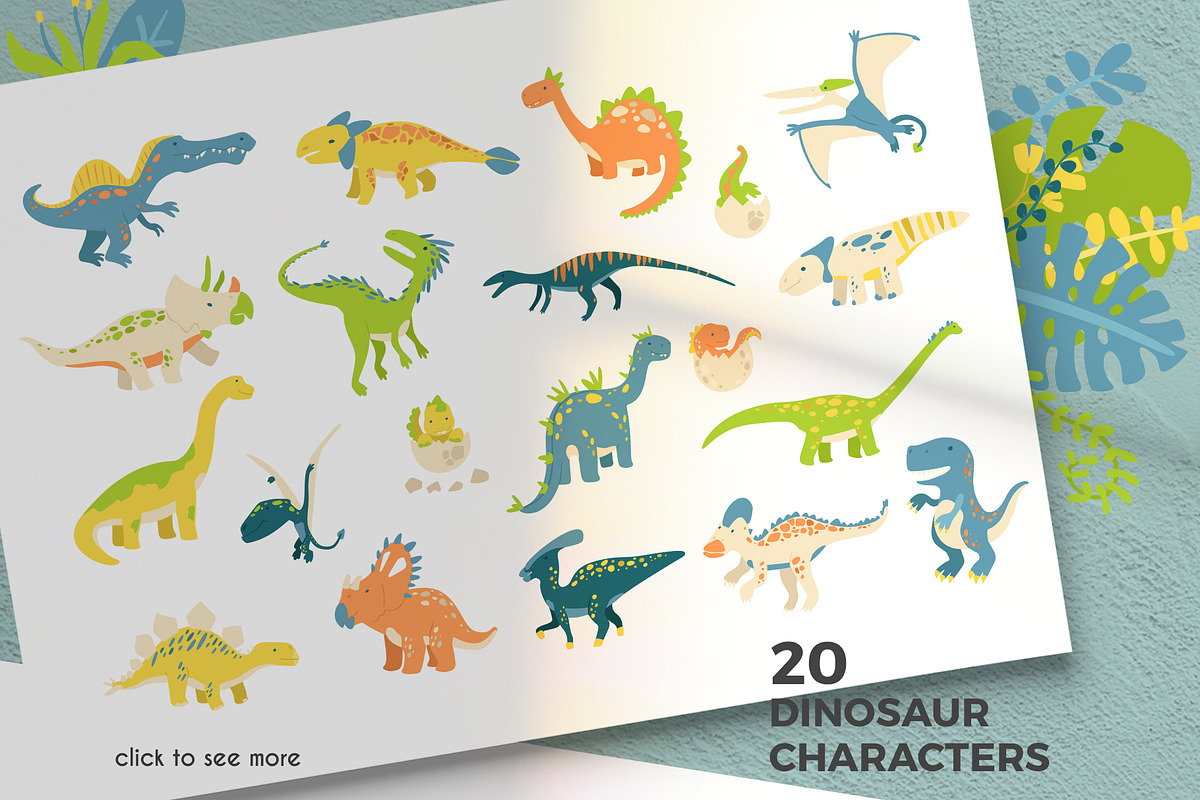 Cute Dinosaurs, an Animal Illustration by Kate Art (Photo 2 of 10)