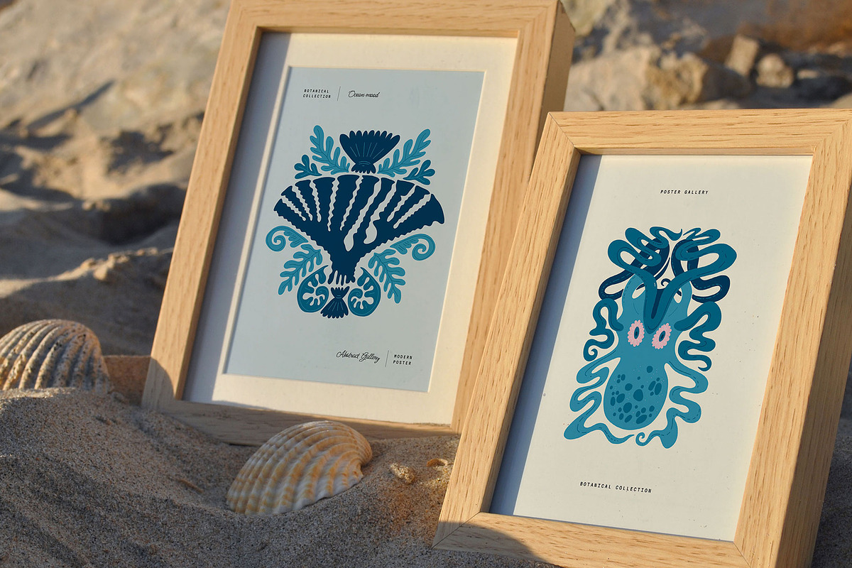 Groovy Ocean | Poster Builder, an Object Graphic by KetteCreate (Photo 7 of 16)