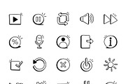 Media Controls Icons, an Outline Icon by Brickclay (Thumbnail 8 of 11)