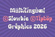 Slowbie – Retro Playful Font, a Sans Serif Font by Tiptop Graphic (Thumbnail 4 of 8)