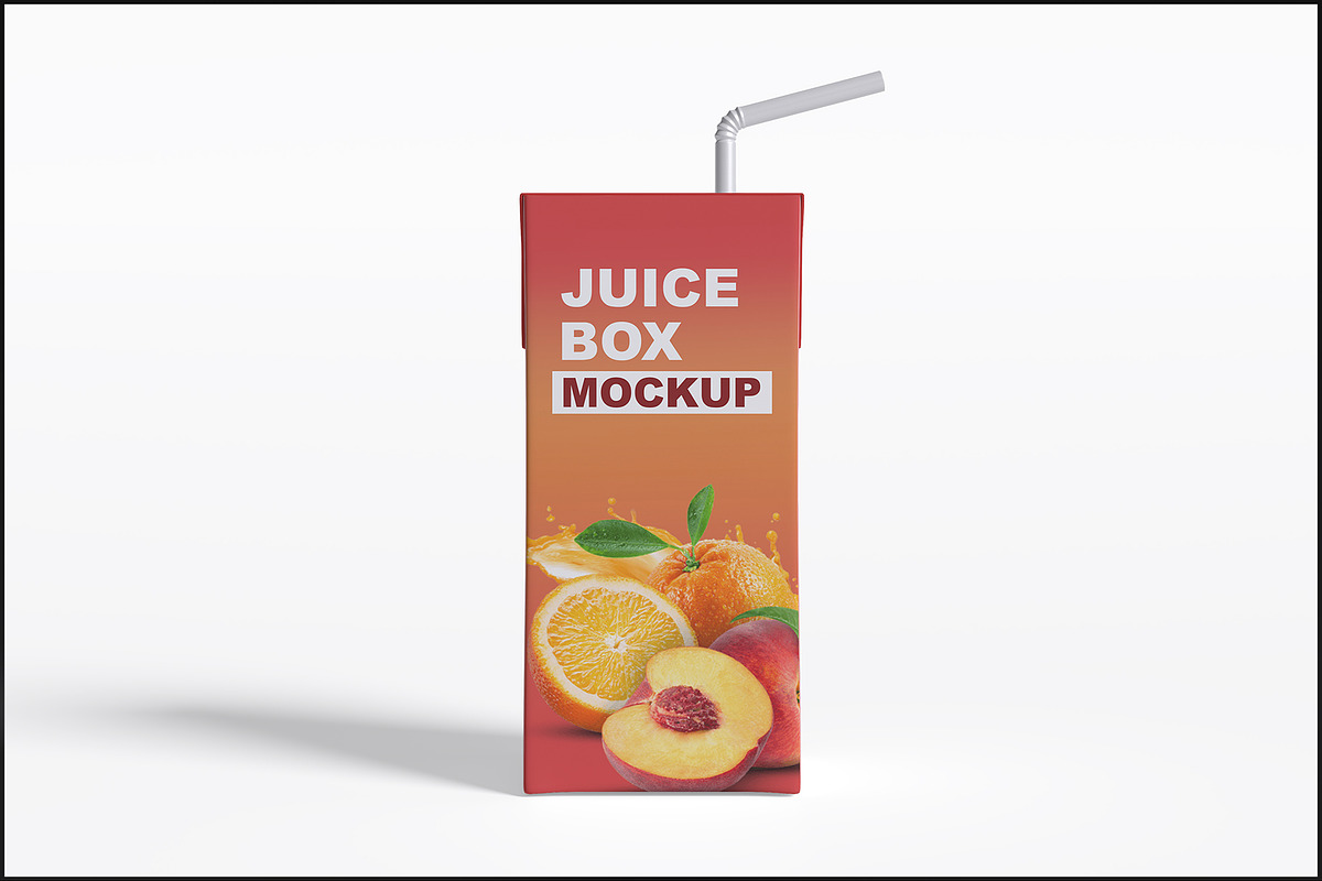 Juice Box Mockup, a Packaging Mockup by mockupbuys (Photo 1 of 3)