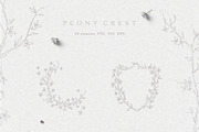 Flower Wreath, Botanical crest, an Illustration by Summer Nightingale Art (Thumbnail 5 of 8)