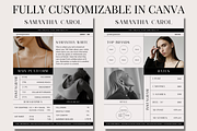 2 Page Black & White Media Kit Canva, a Social Media Template by Daily Creative (Thumbnail 3 of 4)