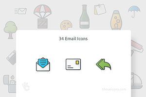 34 Email Vector Outline Color Icon