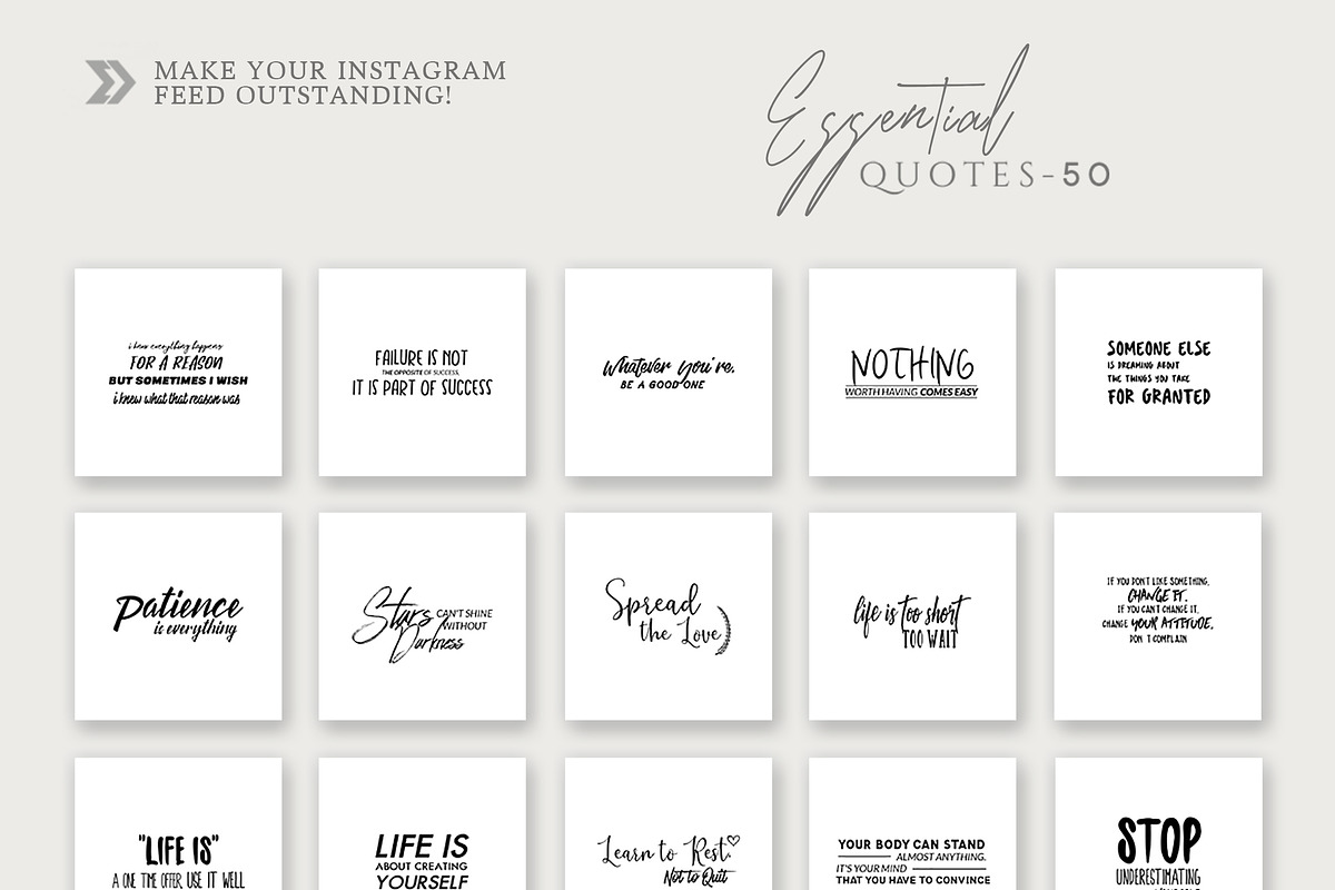 645 Essential Social Media Quotes, a Social Media Template by Eviory (Photo 17 of 25)