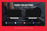 YouTube End Card Templates, a Social Media Template by Medialoot (Thumbnail 2 of 9)