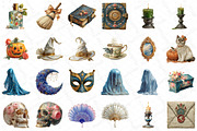 Elegant Halloween Clipart PNG, an Illustration by DreamPrint404 (Thumbnail 3 of 5)