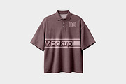Oversized Polo Mockup, a Shirt Mockup by Design Squad (Thumbnail 2 of 4)