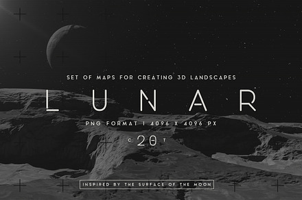 Lunar Landscapes maps, a Texture Graphic by MiksKS