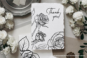 Hand drawn outline vector roses, a Decorative Illustration by MuzaInspires (Thumbnail 3 of 5)